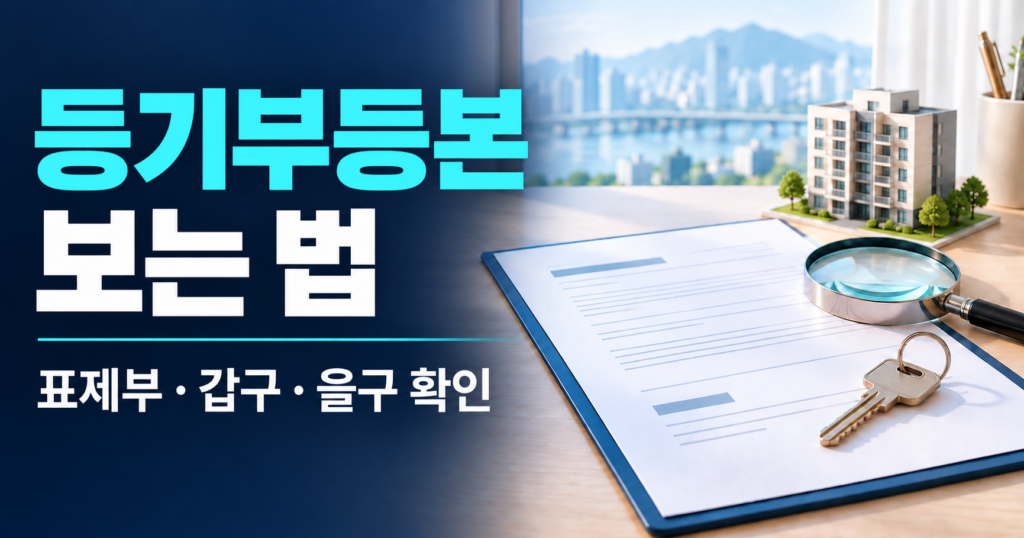 등기부등본 보는법