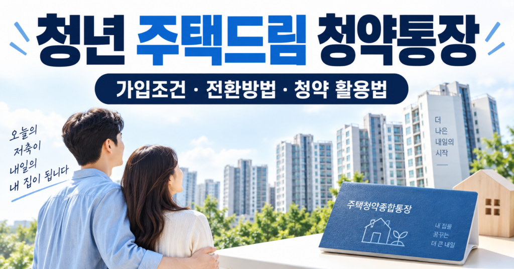 청년 주택드림 청약통장, 청약통장