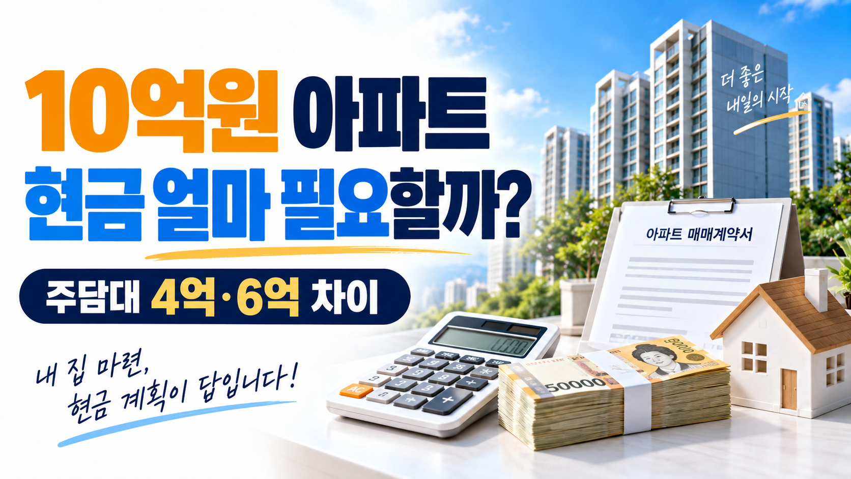 10억원 아파트 자기자금 계산