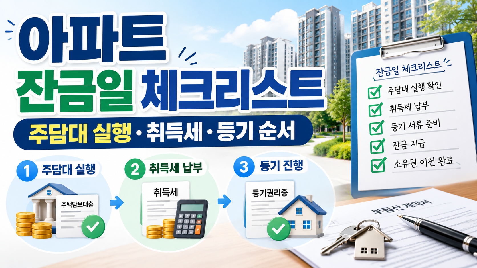아파트 잔금 체크리스트