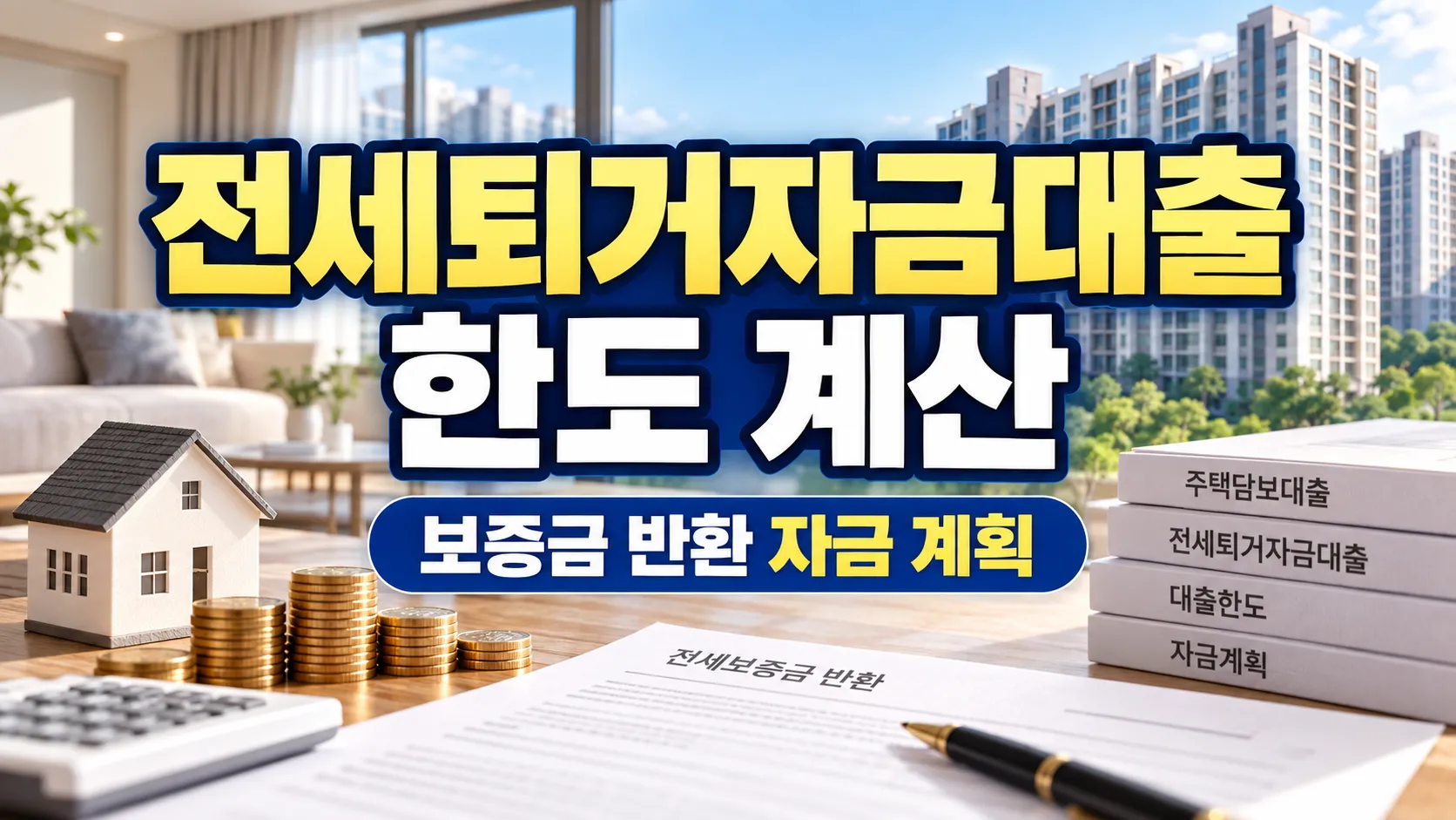 전세퇴거자금대출 보증금 반환과 LTV DSR 한도 계산