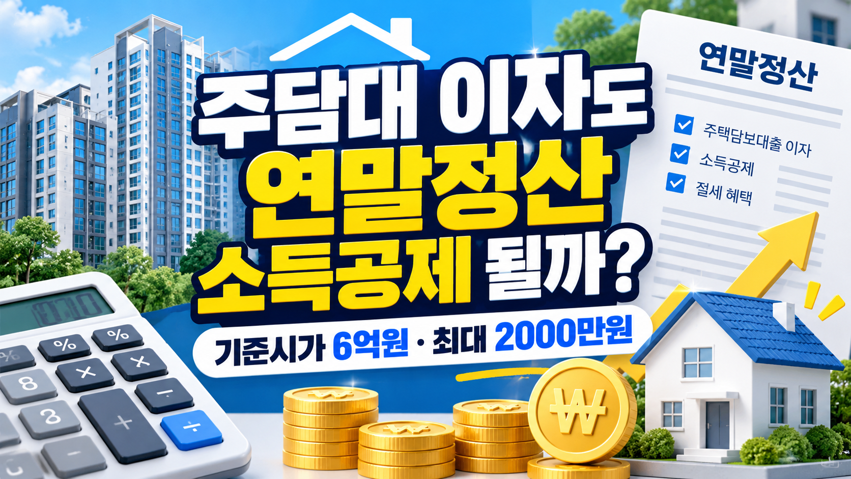 주택담보대출 이자 연말정산 소득공제