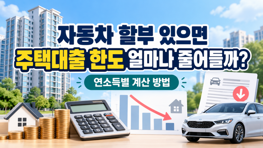 자동차 할부가 주택담보대출 한도에 미치는 영향